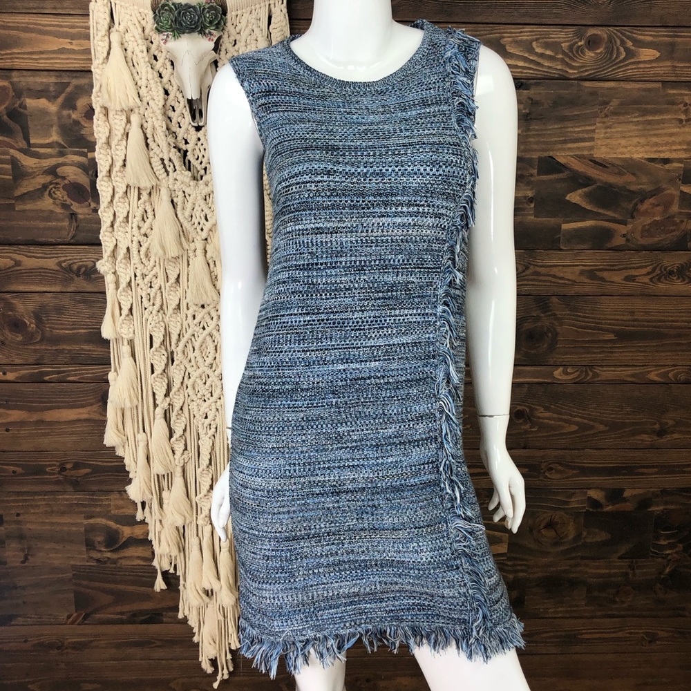 Holding Horses | Knitted Fringe Sleeveless Sweater Dress